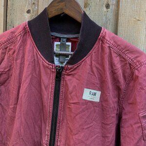 G Star Raw Bomber Jacket XL Red